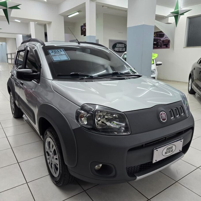 FIAT UNO 1.4 VIVACE WAY PRATA 2011 FLEX