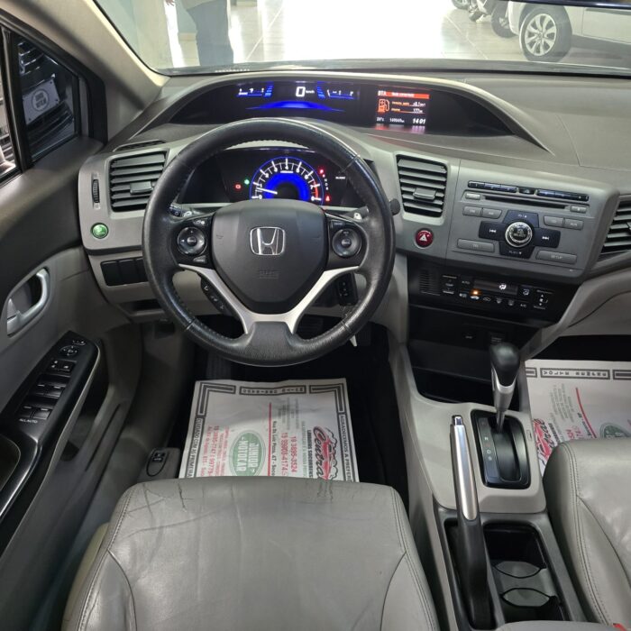 HONDA CIVIC 2.0 LXR AUT. PRATA 2014 FLEX - Imagem 8