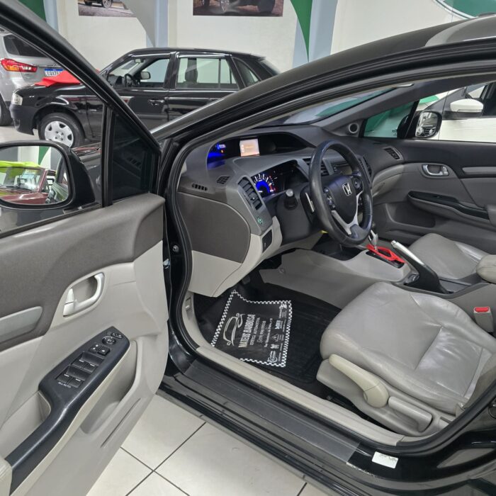 HONDA CIVIC SEDAN 1.8 EXS PRETO 2012 FLEX - Imagem 7