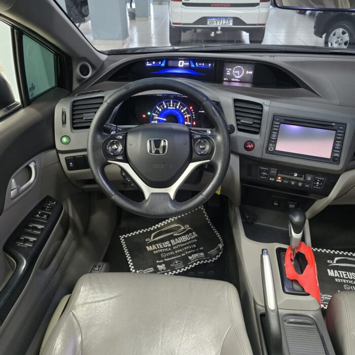 HONDA CIVIC SEDAN 1.8 EXS PRETO 2012 FLEX - Imagem 8